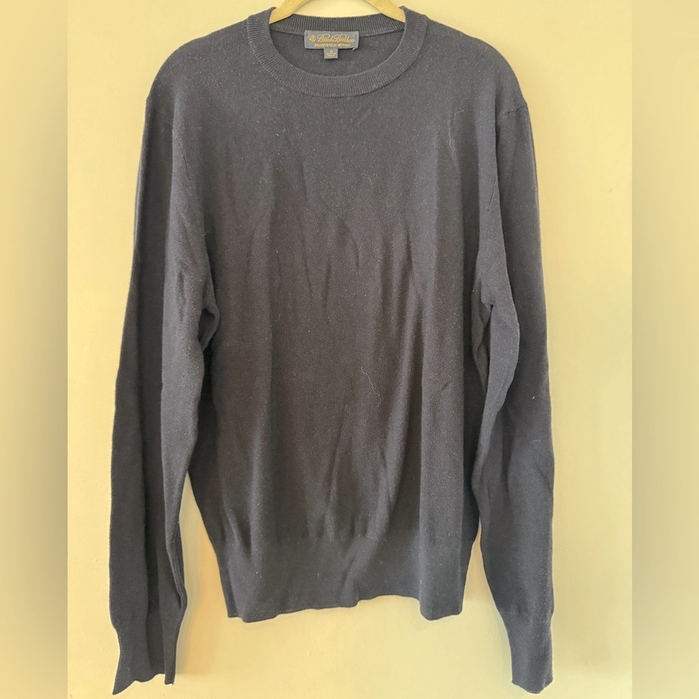 Brooks Brothers Marino Wool Crew Neck Sweater